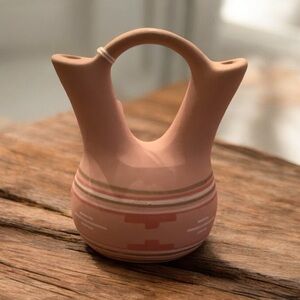 Vintage Tessa clay pottery wedding vase